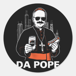 Da Pope America Pope Leo Xiv Classic Round Sticker