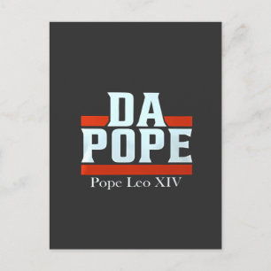 Da Pope From America Chicago Pope Leo XIV Provost  Holiday Postcard