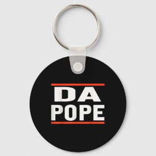 Da Pope From America Chicago Pope Leo Xiv Provost Keychain