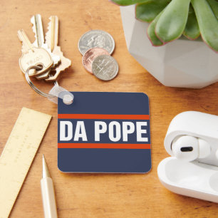 Da Pope From America Chicago Pope Leo XIV Provost Keychain