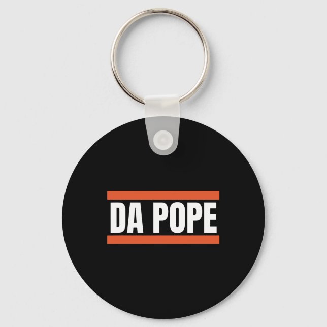 Da Pope From America Chicago Pope Leo Xiv Provost  Keychain (Front)