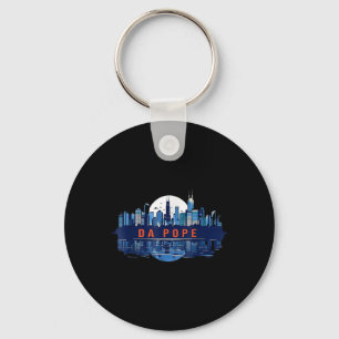 Da Pope From America Chicago Pope Leo Xiv Provost Keychain