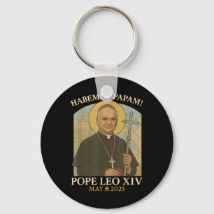 Da Pope From America Chicago Pope Leo Xiv Provost Keychain
