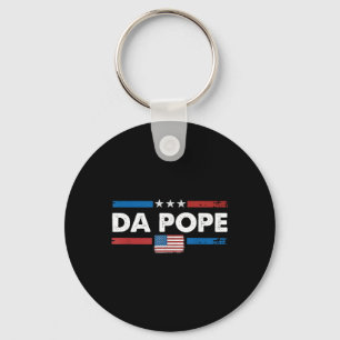 Da Pope From America Chicago Pope Leo Xiv Provost  Keychain