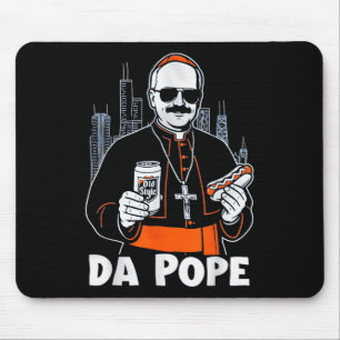 Da Pope From America Chicago Pope Leo Xiv Provost Mouse Pad