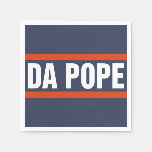 Da Pope From America Chicago Pope Leo XIV Provost Napkin (Front)