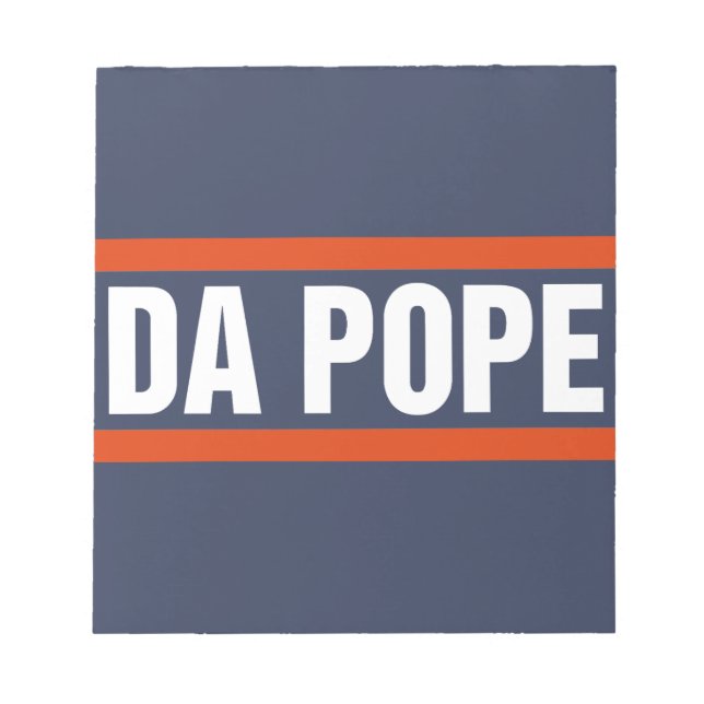 Da Pope From America Chicago Pope Leo XIV Provost Notepad (Front)