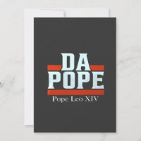 Da Pope From America Chicago Pope Leo XIV Provost