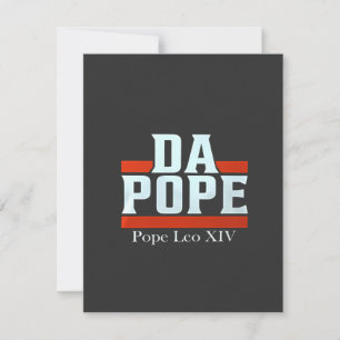 Da Pope From America Chicago Pope Leo XIV Provost Thank You Card