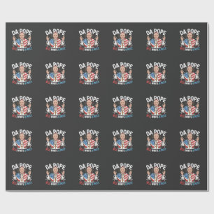 Da Pope From America Chicago Pope Leo XIV Provost Wrapping Paper