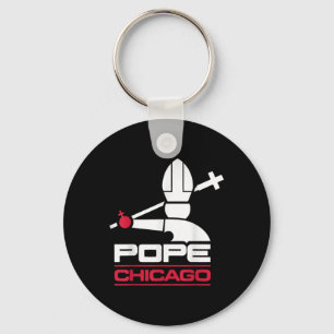 Da Pope Leo Xiv Shirt Chicago Baseball  Keychain