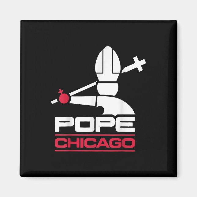 Da Pope Leo Xiv Shirt Chicago Baseball  Magnet (Front)