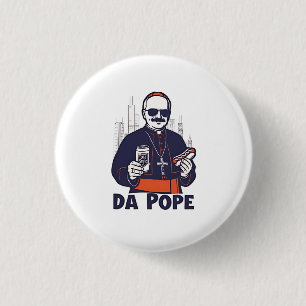 Da Pope Leo XIV Vatican 4Th of July USA  1 Inch Round Button