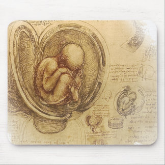 da Vinci - Embryo Sketch Mouse Pad