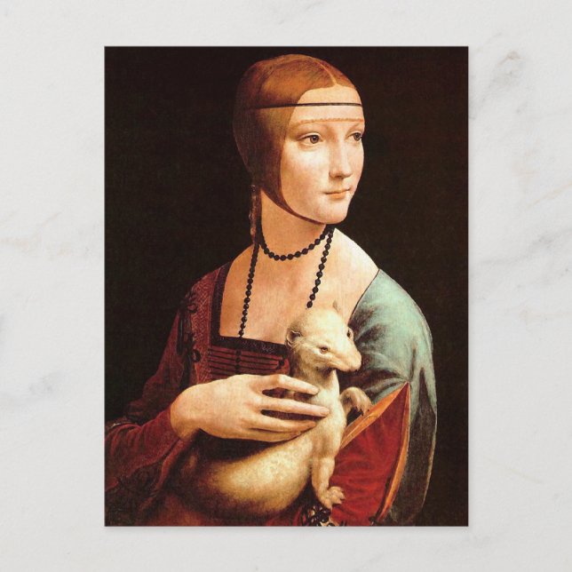 Da Vinci: Lady With The Ermine Postcard (Front)