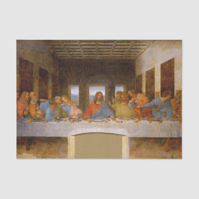 Da Vinci Last Supper Fine Art Classic Tissue Paper (Front)