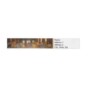 Da Vinci Last Supper Fine Art Classic Wraparound Address Label