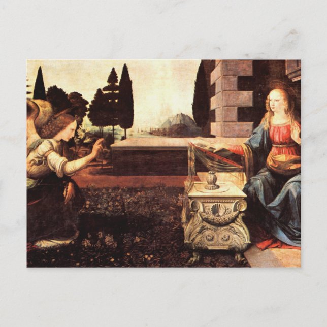 Da Vinci, Leonardo - The Annunciation Postcard (Front)