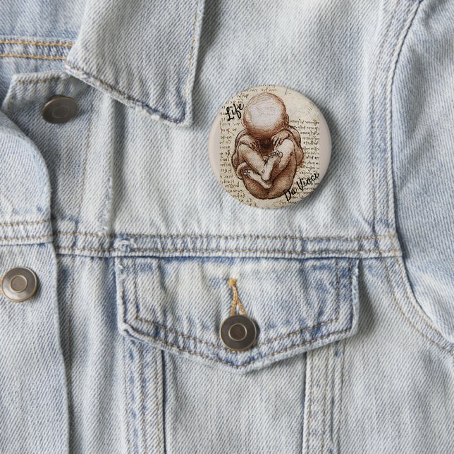 Da Vinci Life 2 Inch Round Button (In Situ)