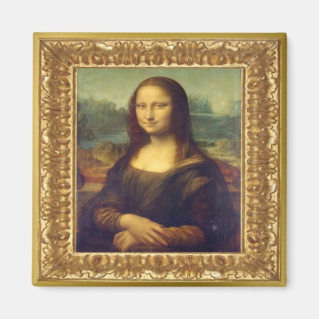 Da Vinci Mona Lisa Magnet chef-d'oeuvre (Devant)