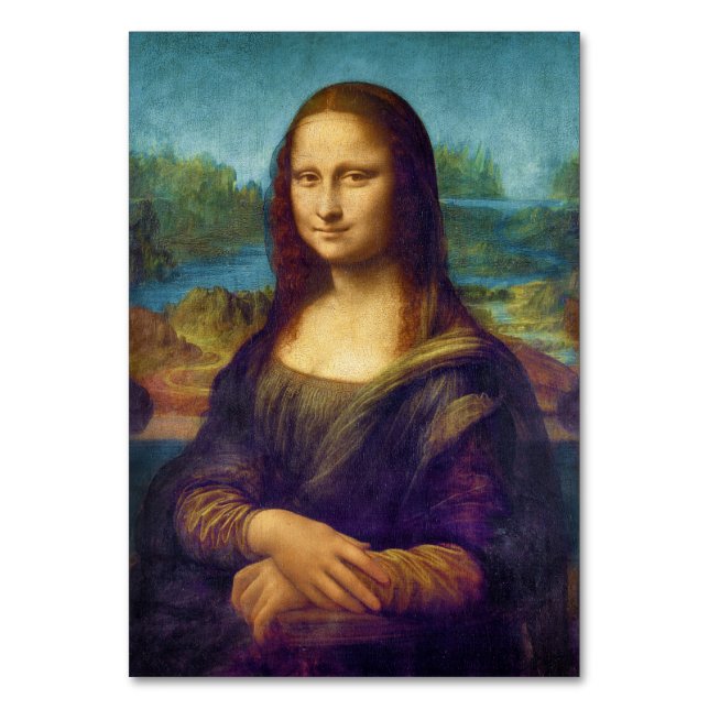 Da Vinci: Mona Lisa Table Number (Front)