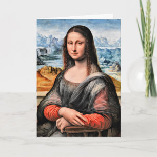 Da Vinci - Mona Lisa, world-famous painting Card