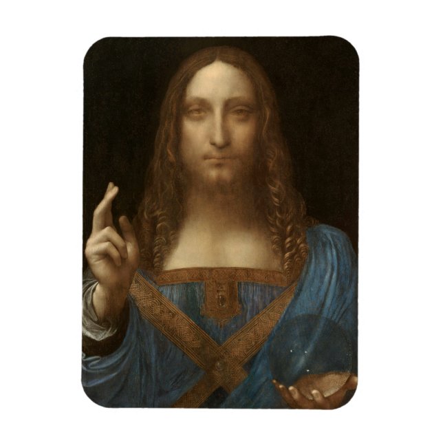 Da Vinci, Saviour of the World, Salvator Mundi Magnet (Vertical)