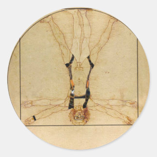 da Vinci Skydiving Classic Round Sticker