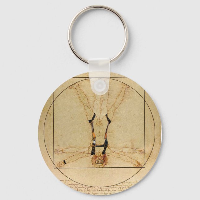 da Vinci Skydiving Keychain (Front)