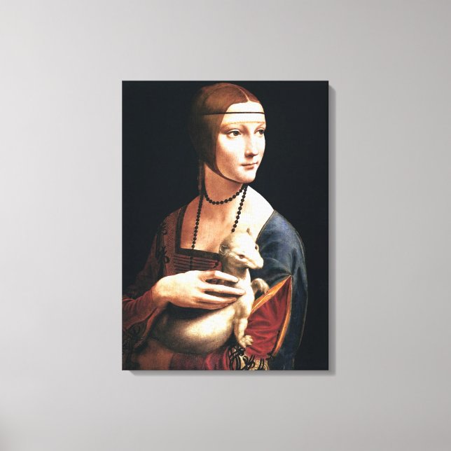 Da Vinci - The Lady with the Ermine Canvas Print (Front)