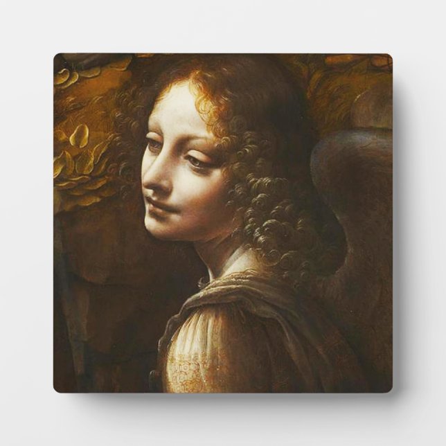 Da Vinci Virgin of the Rocks Angel Plaque (Front)