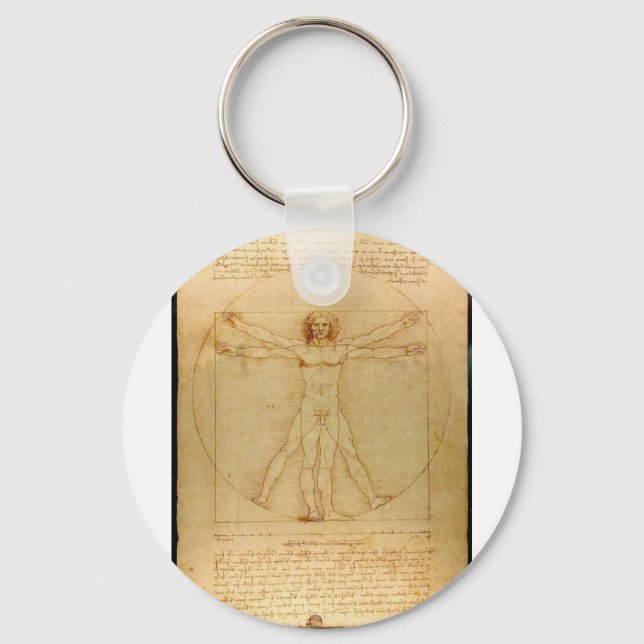 Da Vinci Vitruve Luc Viatour Keychain (Front)