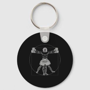 Da Vinci Vitruvian Man Muay Thai Mma Street Fight Keychain