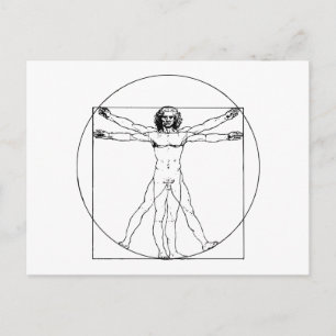 Da Vinci Vitruvian Man Postcard