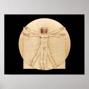 Da Vinci Vitruvian Man Poster
