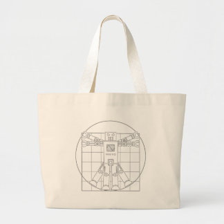 Da Vinci Vitruvian Robot Tote Bag