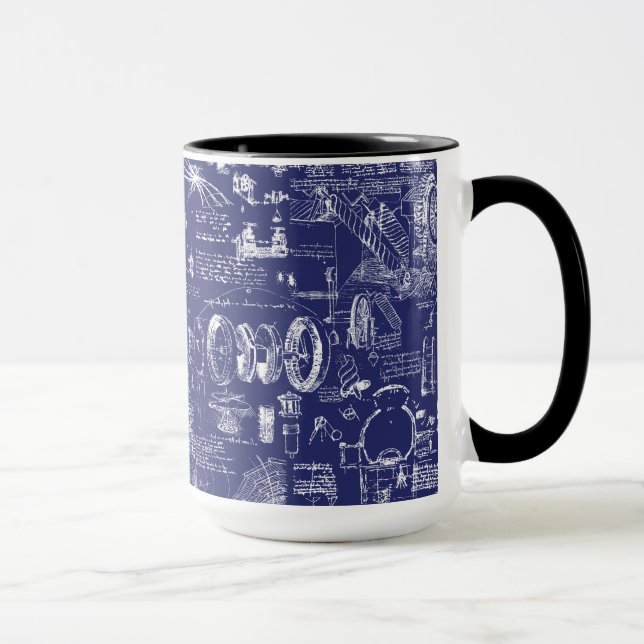 Da Vinci's Blueprints // Mug (Right)