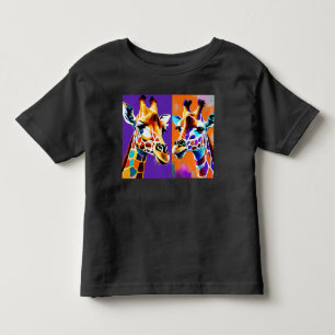 "Da Vinci's Giraffe: A Masterpiece in Orange Toddler T-shirt