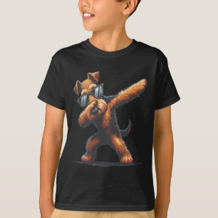 Dab Airedale Terrier Dancing Dabbing Dog T-Shirt