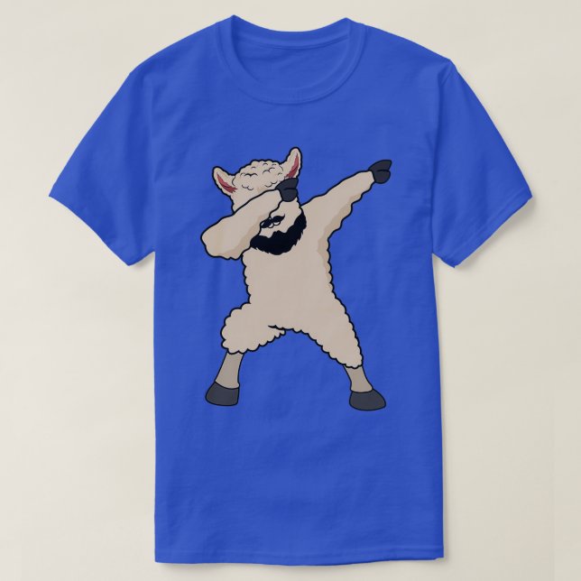 Dab Dabbing Lama Beard Llama Gift Wizard Whitebear T-Shirt (Design Front)
