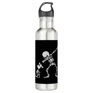 Dab dabbing skeleton Pet Dog Bone 710 Ml Water Bottle