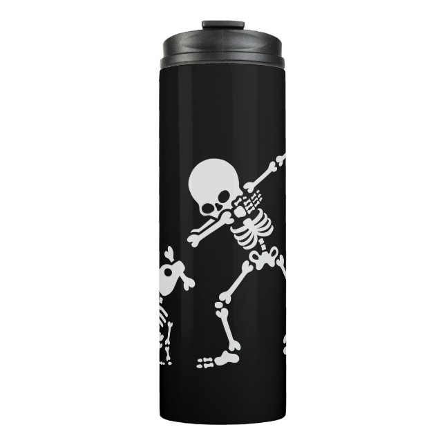 Dab dabbing skeleton Pet Dog Bone Thermal Tumbler (Front)