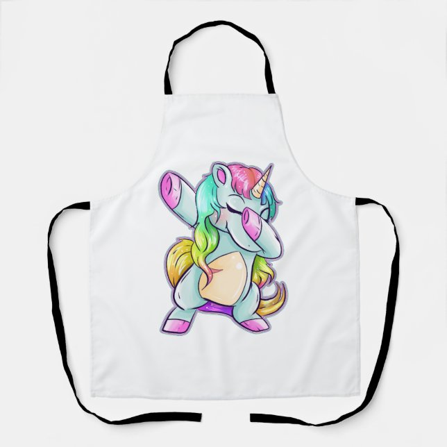 Dab Dabbing Unicorn Apron (Front)