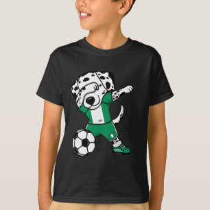 Dab Dalmatian Nigeria Soccer Fans Jersey Nigerian  T-Shirt
