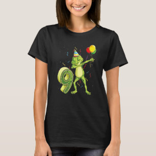 Dab Frog 9th Birthday Nine 9 Years Old Bday Kids B T-Shirt