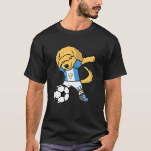 Dab Golden Retriever Guatemala Soccer Fans Jersey T-Shirt