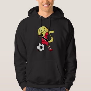 Dab Golden Retriever Trinidad And Tobago Soccer Fa Hoodie