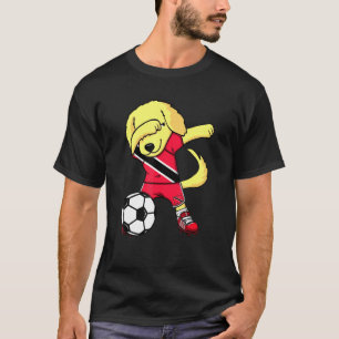 Dab Golden Retriever Trinidad And Tobago Soccer Fa T-Shirt