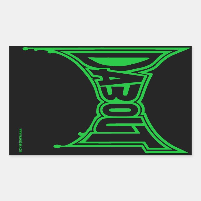 "Dab Out" Stickers, Glossy Sticker (Front)