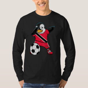 Dab Penguin Trinidad And Tobago Soccer Fans Jersey T-Shirt